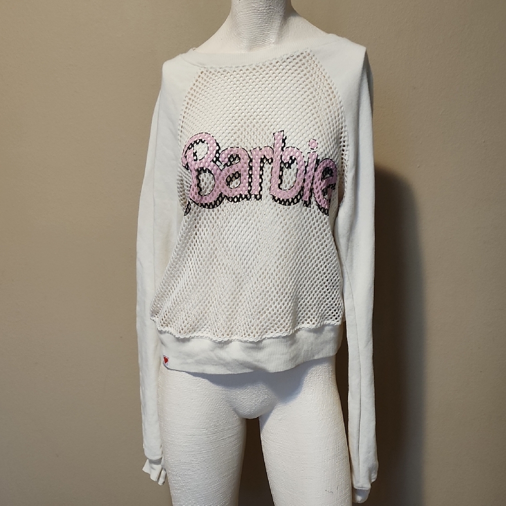 Wildfox White Barbie Mesh Sweater